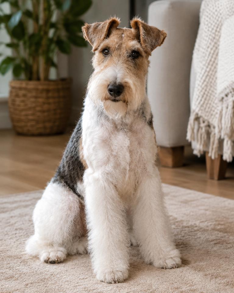 Fox terrier après trimming